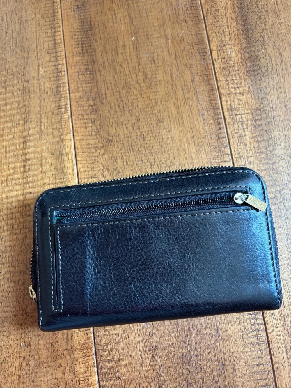 Fossil black leather
